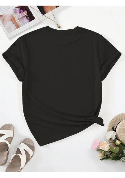 Uyguntarz Unisex Yaramaz Kediler Baskılı Tasarım Tshirt Siyah
