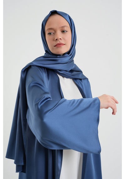 Şakika Kadın Aysha Abaya Ferace & Şal Bebe Mavisi