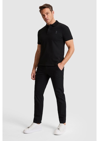 U.s. Polo Assn. Erkek Siyah Tişört Basic 50322303-vr046