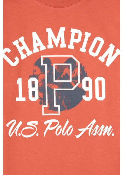 U.S. Polo Assn. Erkek Çocuk Gül Kurusu Bisiklet Yaka Süprem Sweatshirt 50316507-VR026