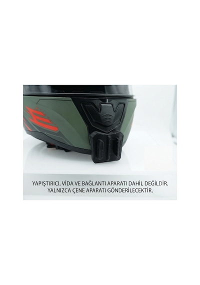 Ls2 Rapid 2 Ff353 Uyumlu Aksiyon Kamera Aparatı - Kask Çene Bağlantı Aparatı Siyah