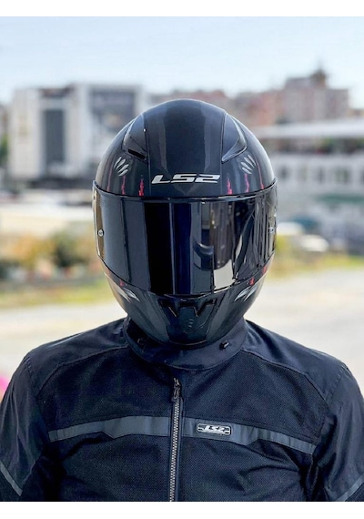 LS2 Rapid 2 Clawn Race Mat Siyah- Gri - Kırmızı Kask