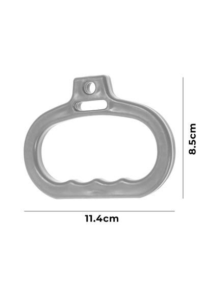 Microcase Ergonomik Çok Amaçlı Taşıma Ve Destek Tutacağı Kaydırmaz Güçlü Kavrama Aparatı Spor, Alışveriş Ve Endüstriyel Kullanıma Uygun 1 Adet - Al5876 Gri