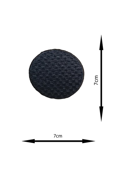 Ütü Ile Yapışan Arma - Patch - Dirsek Yama Modeli Lacivert Yuvarlak Pötikare 7cm Çap - 305846845