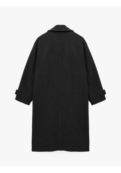Koton Uzun Kollu Cepli Oversize Uzun Kruvaze Kaşe Kaban Antrasit 7wak00025ew 939 Koton Uzun Kollu Cepli Oversize Uzun Kruvaze Kaşe Kaban Antrasit 7wak00025ew 939