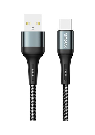 Örgülü Usb A-c Hızlı Şarj Kablosu, Siyah 100 Cm Standart