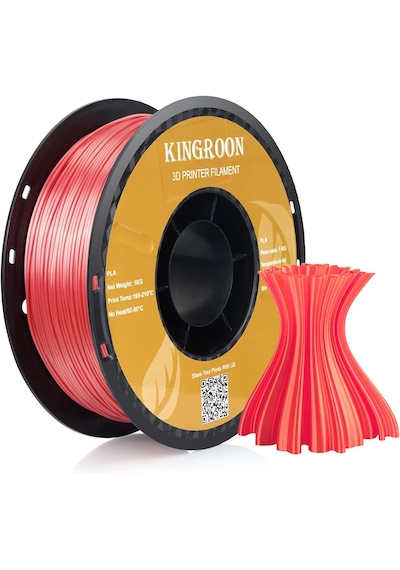 Kingroon Pla Silk Kırmızı Filament - 1kg