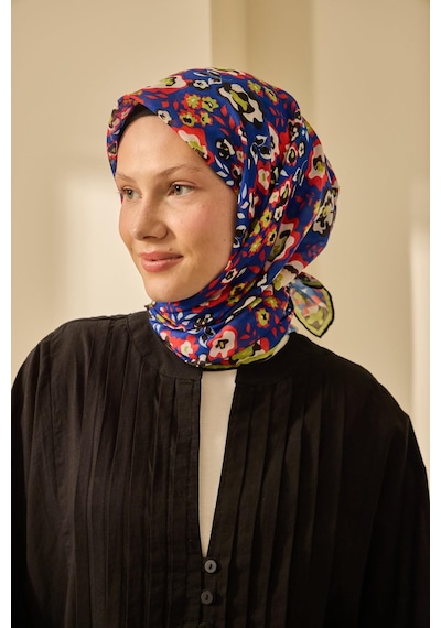 Silk Home Soft Eşarp 73090-15 Saks, Sarı, Turuncu, Bebe Mavi, Ekru