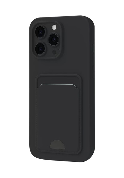 Newface Apple İphone 16 Plus Kılıf Kelvin Kartvizitli Silikon - Siyah
