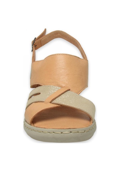 Mammamia D25ys-5145 Günlük Bej Kadın Sandalet Bej