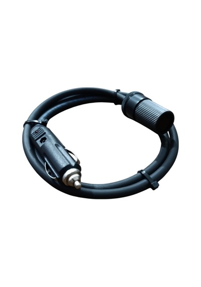Araç Çakmaklık Uzatma Kablosu 12-24 Volt 16 Amper 2 X1,5mm Ttr Bakır 1 Mt-siyah