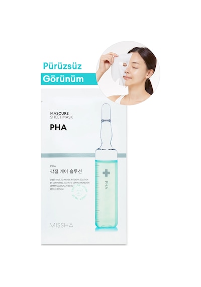 Missha Pha İçerikli Ölü Deri Yaprak Maske 1 Adet Mascure Peeling Solution Sheet Mask