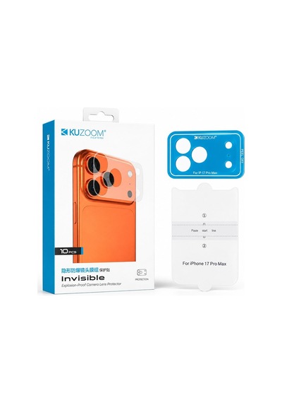 Özel TasarımApple iPhone Uyumlu 18 Pro Max Lens Modülü 10 Adet Koruma Filmi Cihaz Kalkanı