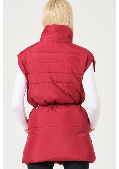 Dewberry Bayan Yelek Z6747 Bordo