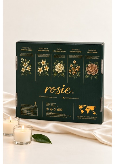 Rosie Gizli Bahçe 5 Li Çubuklu Oda Kokusu Hediye Seti 5 X 50 Ml The Secret Garden Fresh