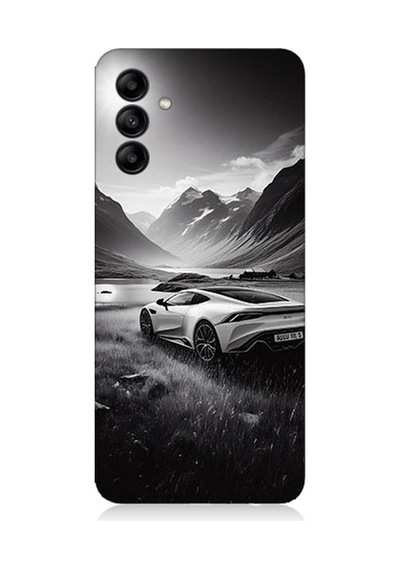 Samsung Galaxy A55 Uyumlu Dağ Yolunda Araba Desenli Silikon Kılıf