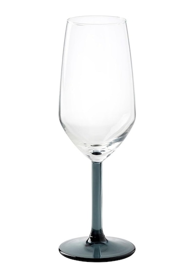 Şampanya Kadehi, Cam-mavi/gri, 25 Cl Çok Renkli
