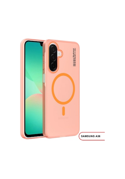 Samsung Galaxy A36 Uyumlu Mat Sert Klein Kılıf Turuncu