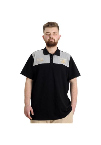 Mode Xl Büyük Beden Erkek T-Shirt Polo Chngyrmd 23328 Siyah 001 Mode Xl Büyük Beden Erkek T-Shirt Polo Chngyrmd 23328 Siyah 001