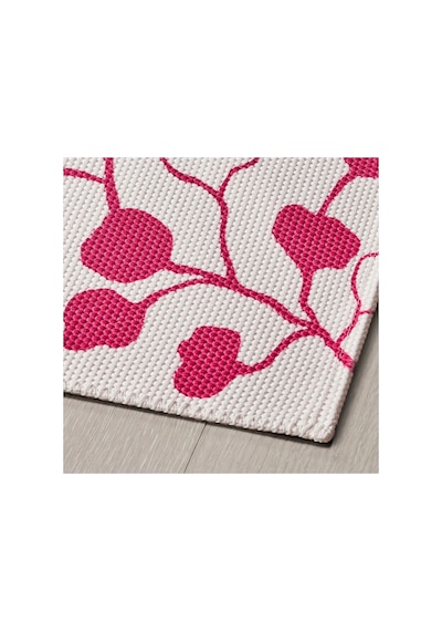 Ikea Persıkotrad Halı 60 X 90 Cm Beyaz - Pembe