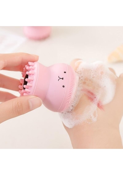Kuhı Peeling Etkili Mini El Yüz Cilt Temizleme Fırçası Silikon Temizlenmesi Kolay Siyah Nokta Gi