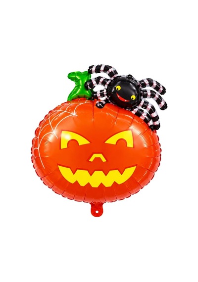 Halloween Cadılar Bayramı Balkabağı Ve Örümcek Temalı Folyo Balon Çok Renkli