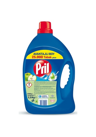 Pril Elma Kokulu Elde Sıvı Bulaşık Deterjanı 2500 G