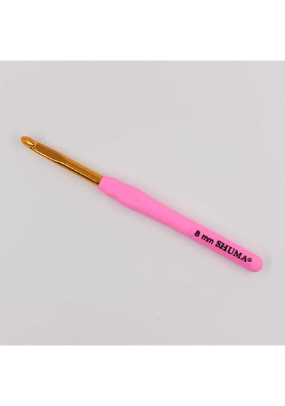 Abarta Shuma Yumuşak Saplı Yün Tığ-uzunluk:14cm & 8mm-pembe 1 Adet