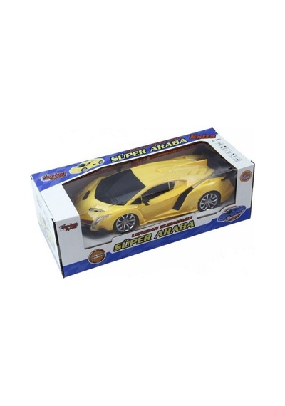 Uzaktan Kumandalı Şarjlı Araba 24 Cm Işıklı Ferrari & Lamborghini Model Full Fonksiyonlu Oyuncak Sarı Lamborghini