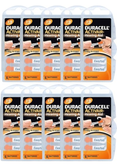Duracell 13 Numara 10 Paket Kulaklık İşitme Cihazı Pili