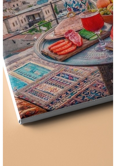 Webstyle Sayılarla Boyama Seti Kasnaklı Kapadokya'da Meyve Kefyi 50 X 65 Cm