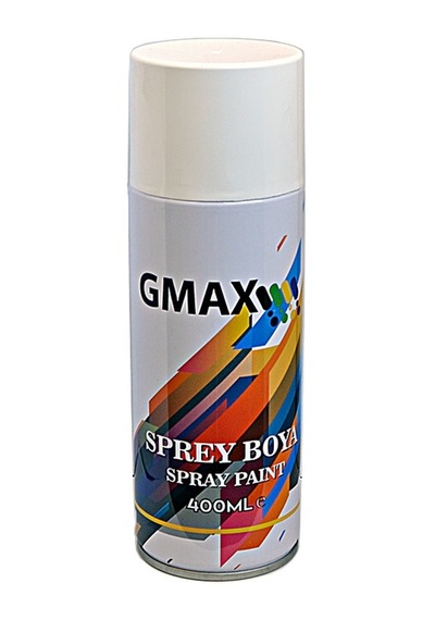 Gmax Beyaz Sprey Boya 400ml 300gr 12 Adet