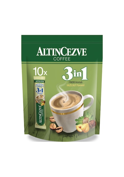 Altıncezve Coffee 3'ü 1 Arada Fındık Aromalı Hazır Kahve 10 x 15 G