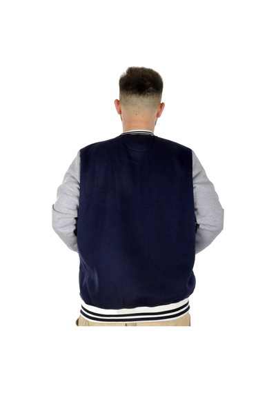 Mode Xl Büyük Beden Erkek Kolej Mont Süper 22614 İndigo 001