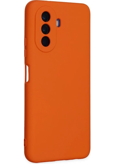 Uray Store Huawei Nova Y70 Kılıf Nano İçi Kadife Silikon - Turuncu