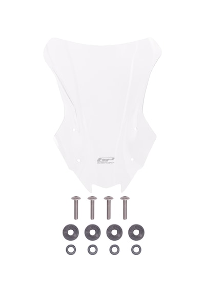 GP Kompozit Kawasaki Versys 650 2023-2025 Uyumlu Ön Cam Şeffaf 51 cm