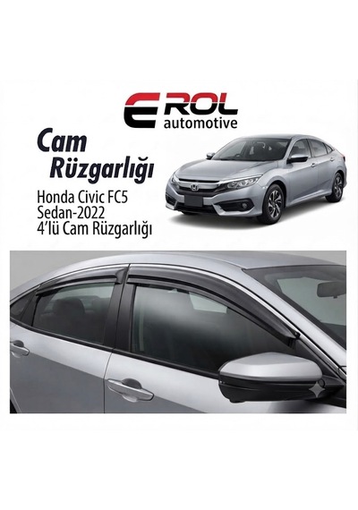 Honda Civic Fc5 2016-2022 4'lü Sedan Mugen Cam Rüzgarlığı