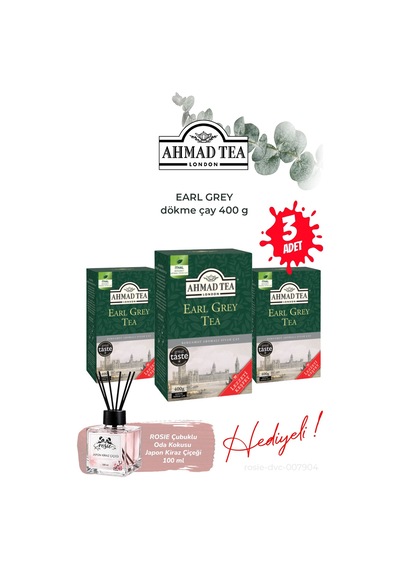 Early Grey 3 Paket Dökme Çay 400 G Ve Oda Kokusu