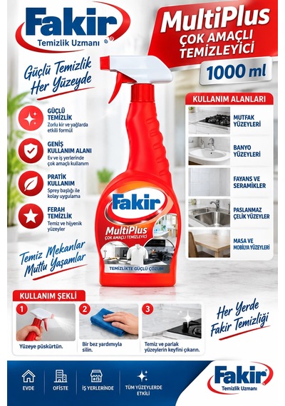 Fakir Multiplus Çok Amaçlı Temizleyici 1000 Ml