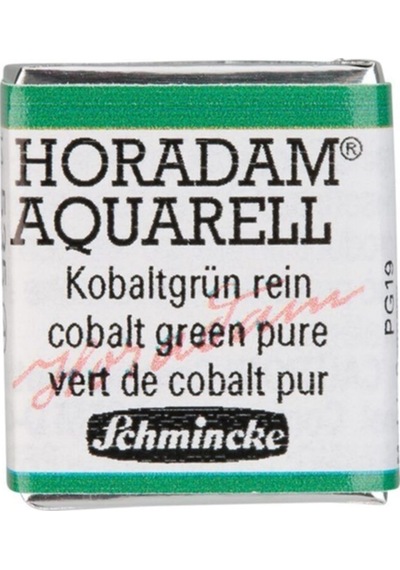 Schmincke Horadam Aquarell Artist Sulu Boya Cobalt Green Pure Yarım Tablet