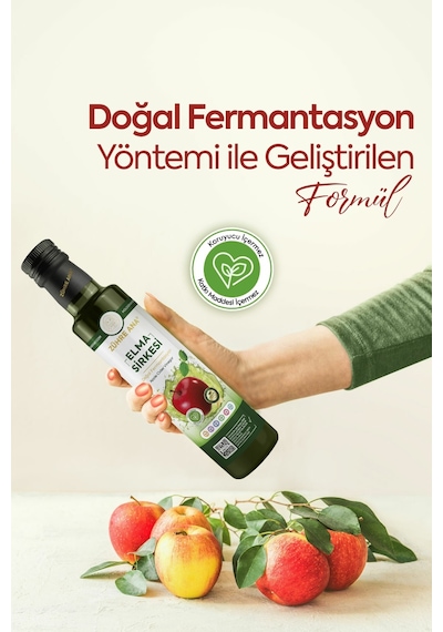 Zühre Ana Elma Sirkesi Doğal Fermantasyon Apple Cider Vinegar 500 ML