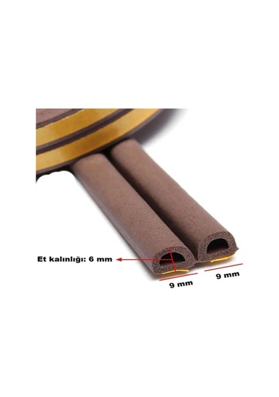 Kendinden Yapışkanlıkalın Kapı Pencere Soğuk İzolasyon Bandı Fitili 25x2 50 Metre Kahverengi Diğer
