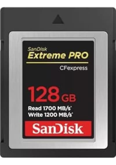 Extreme Pro 128gb Cfexpress Type-b Hafıza Kartı, 1700mb/s Okuma, 1200mb/s Yazma Açık Mavi