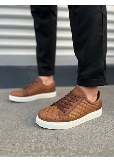 Aymood Jy166 Prestige Bağcıklı Cilt Kapitone Desenli Erkek Günlük Sneaker Ayakkabı Cbt - Taba Aymood Jy166 Prestige Bağcıklı Cilt Kapitone Desenli Erkek Günlük Sneaker Ayakkabı Cbt - Taba