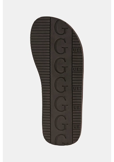 Guess Dingle Logo Parmak Arası Erkek Terlik Fmjdınfal21 Kahverengi