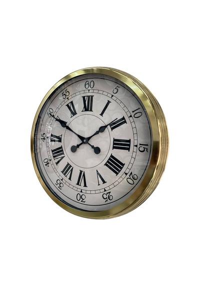 60 Cm Gold Metal Dekoratif Roma Rakamlı Duvar Saati 11 31355117