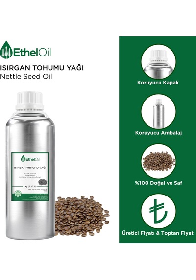 Etheloil Isırgan Tohumu Sabit Yağı 1 KG