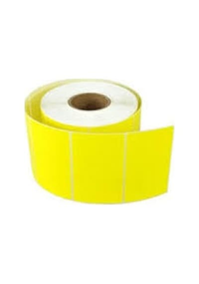40X50 Eczane İlaç Tarif Etiketi Sarı Zemin 40 x 50 MM 1 Rulo 1000'li Sarım Eko Termal
