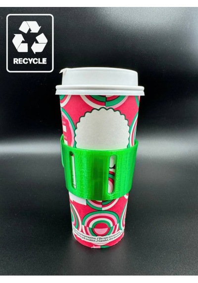 Bardak Tutma Aparatı - Takeaway Kahve Firmaları İçinde Uygundur Recycle Yeşil