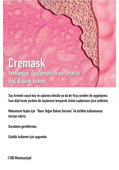 Argan&keratin Bağ Onarıcı Ve Şekillendirici Saç Bakım Kremi Cremask Perfected Haır Cream